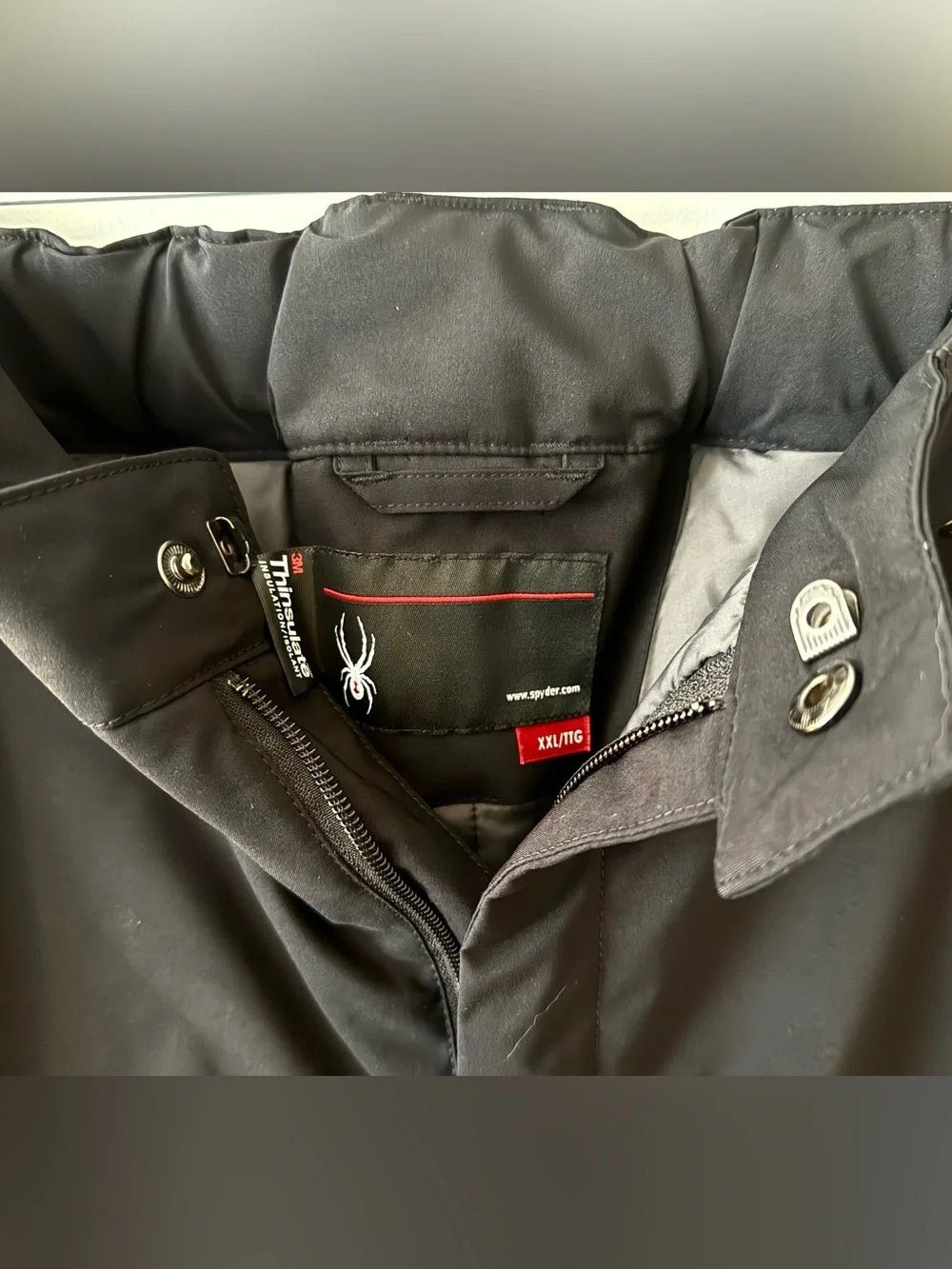 Spyder Men’s XXL Short Black Cargo Snow Ski Snowboard Thinsulate Pants ~Like New - Picture 11 of 16